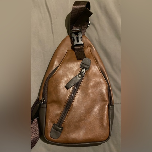 NWT Holybird Sling Bag- Mid and Dark Brown - Picture 7 of 9